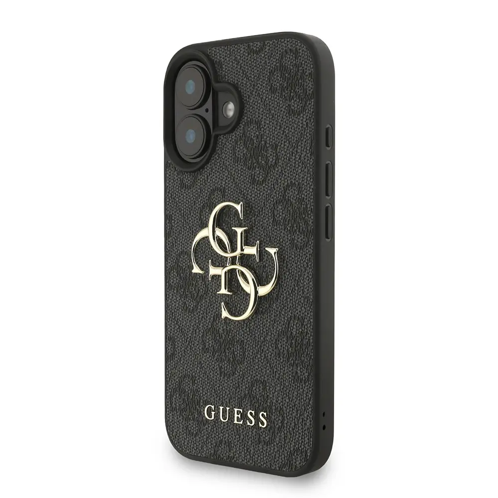 iPhone 16 Plus Guess Lisanslı PU Deri Kılıf, Bilek Askı İpli ve Logolu