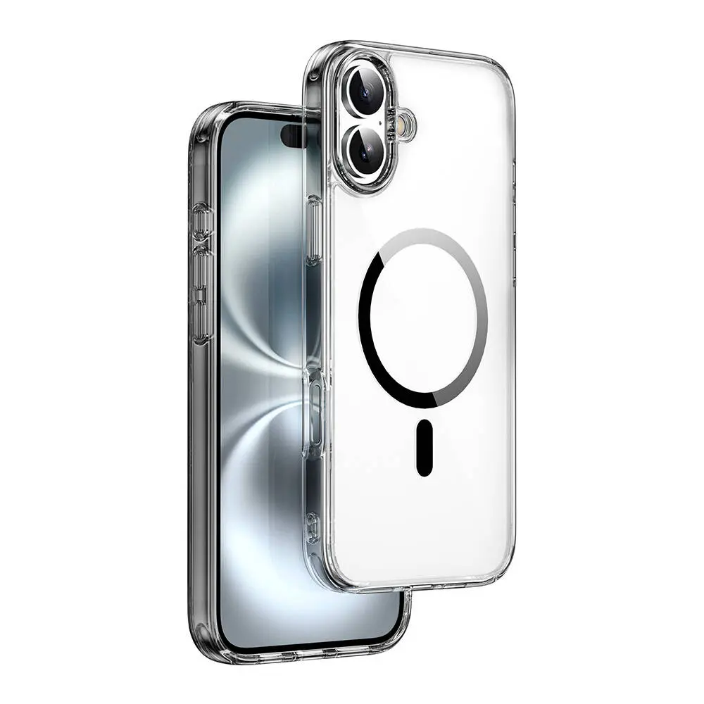 iPhone 16 Plus MagSafe Uyumlu Şeffaf Sert PC Kılıf - Wiwu iShield Pro