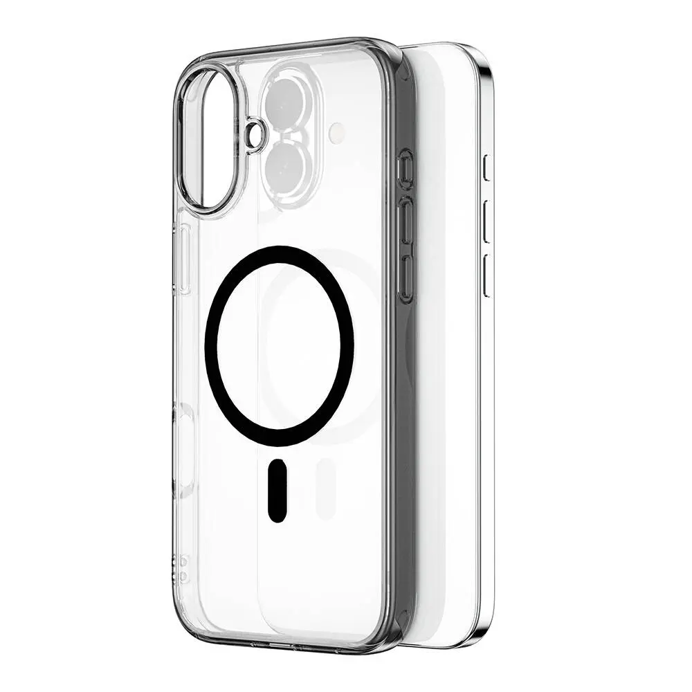 iPhone 16 Plus MagSafe Uyumlu Şeffaf Sert PC Kılıf - Wiwu iShield Pro