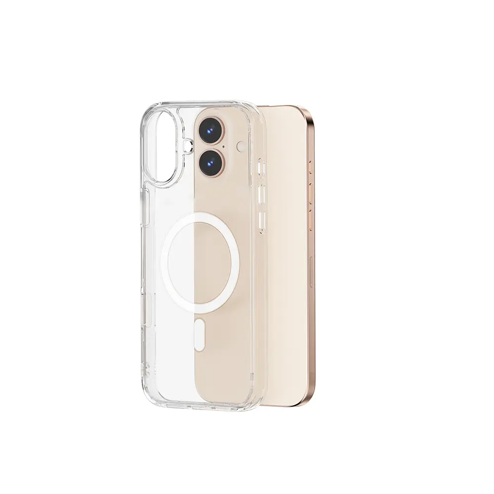 iPhone 16 Plus MagSafe Uyumlu Şeffaf Kılıf - Wiwu Magnetic Crystal