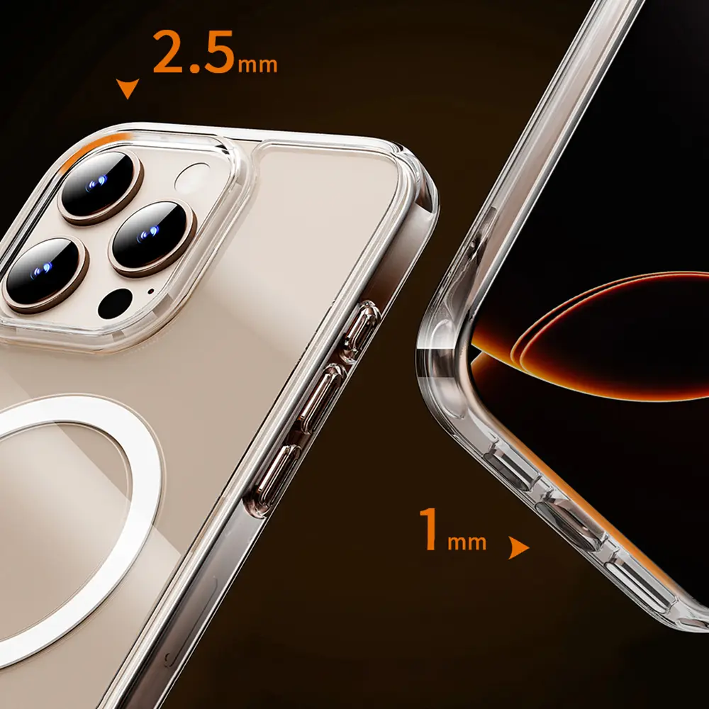 iPhone 16 Plus MagSafe Uyumlu Şeffaf Kılıf - Wiwu Magnetic Crystal