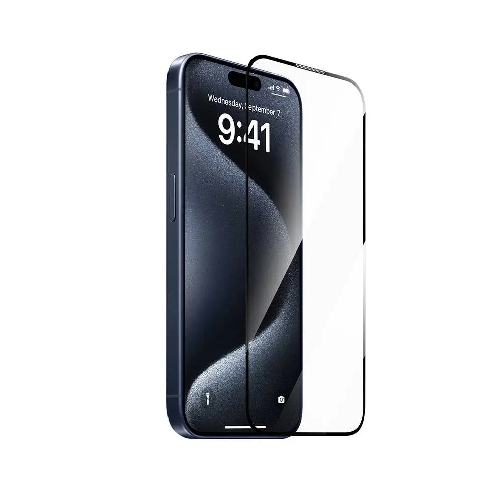 iPhone 16 Plus Temperli Cam Ekran Koruyucu, Uygulama Aparatlı - Wiwu SQ-008