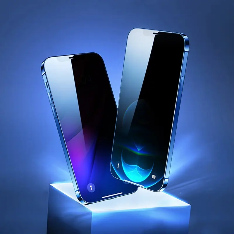 iPhone 16 Plus Hayalet Cam Ekran Koruyucu, Uygulama Aparatlı - Zore 5D Magic Privacy Glass