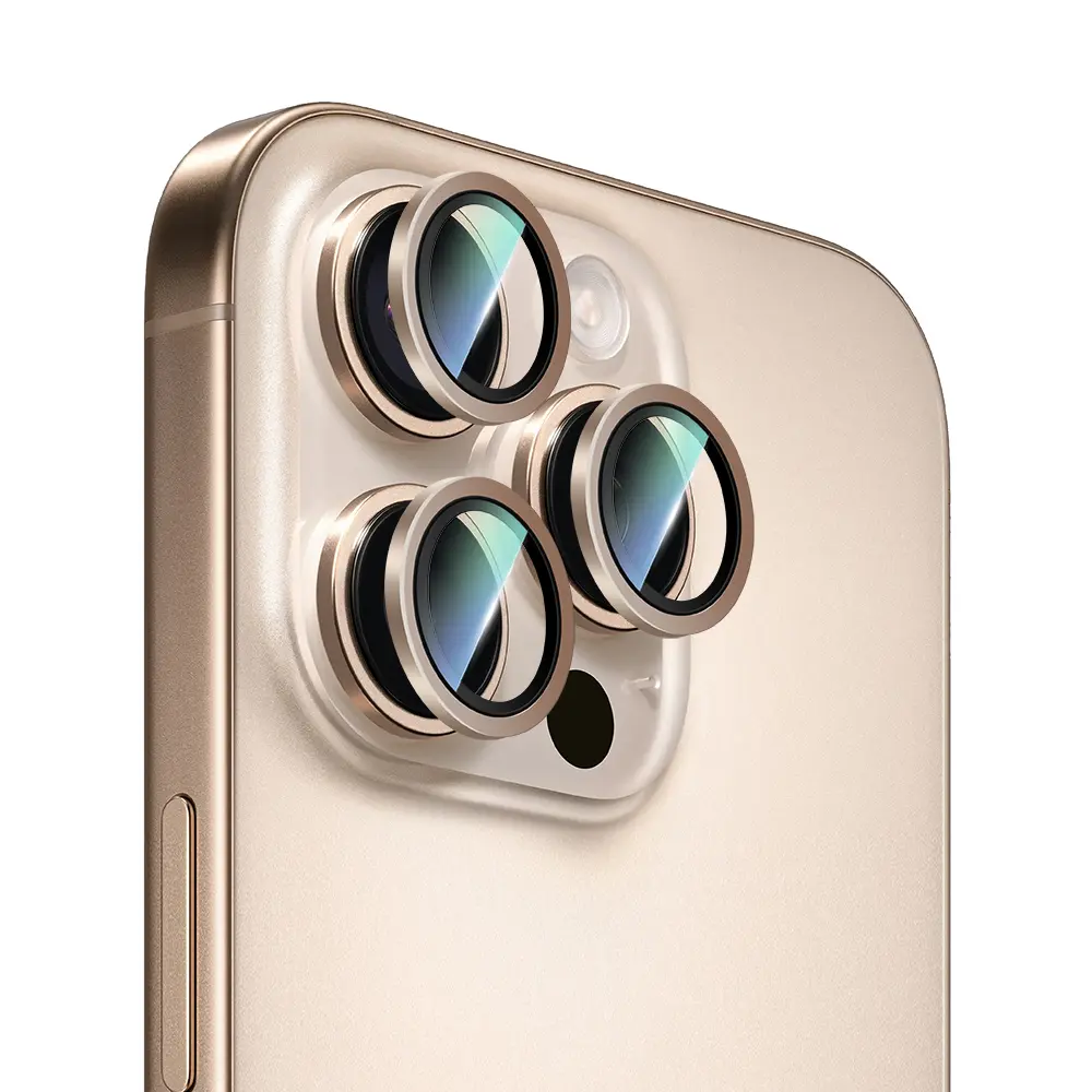 iPhone 16 Pro Kamera Lens Koruyucu - CaseWorld Alloy Two-Color