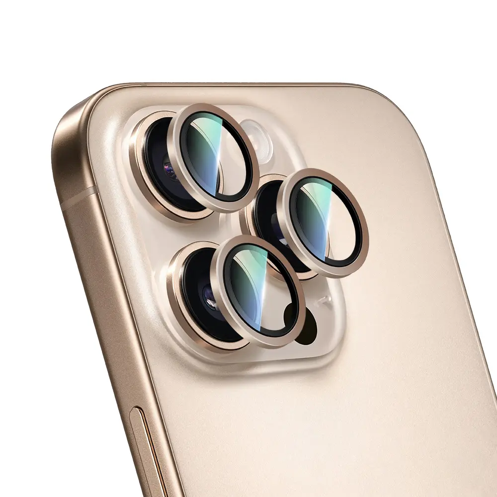 iPhone 16 Pro Kamera Lens Koruyucu - CaseWorld Alloy Two-Color