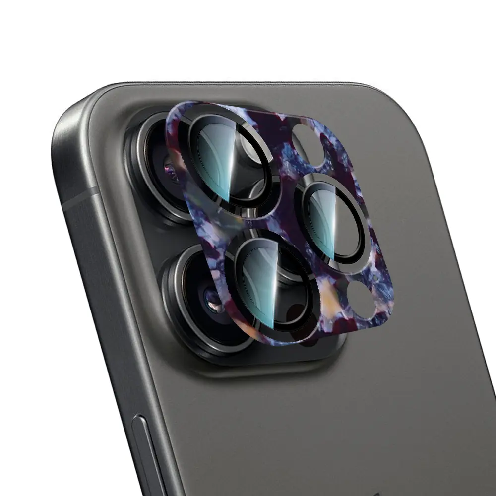 iPhone 16 Pro Kamera Lens Koruyucu, 9H Temperli Cam - CaseWorld Crystal Color