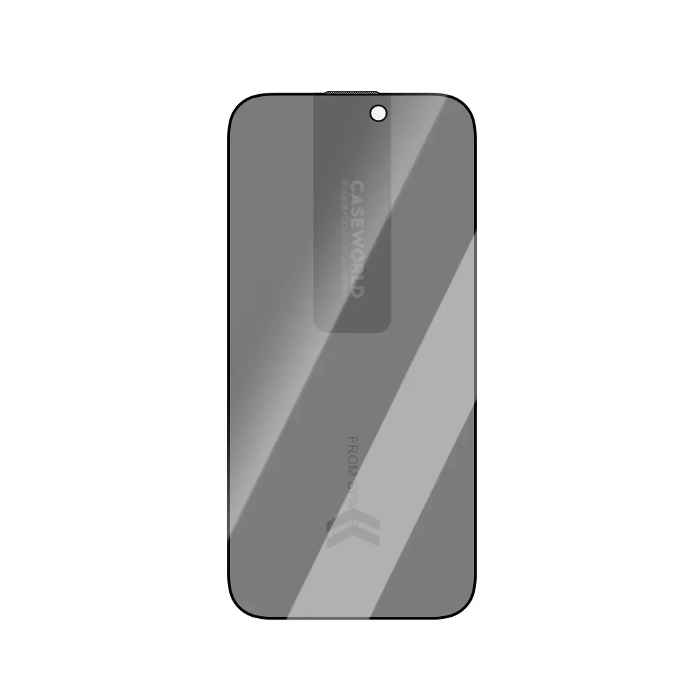 iPhone 16 Pro 0.15mm 3D Gizlilik Cam Ekran Koruyucu - CaseWorld Ultra-Thin TMQ