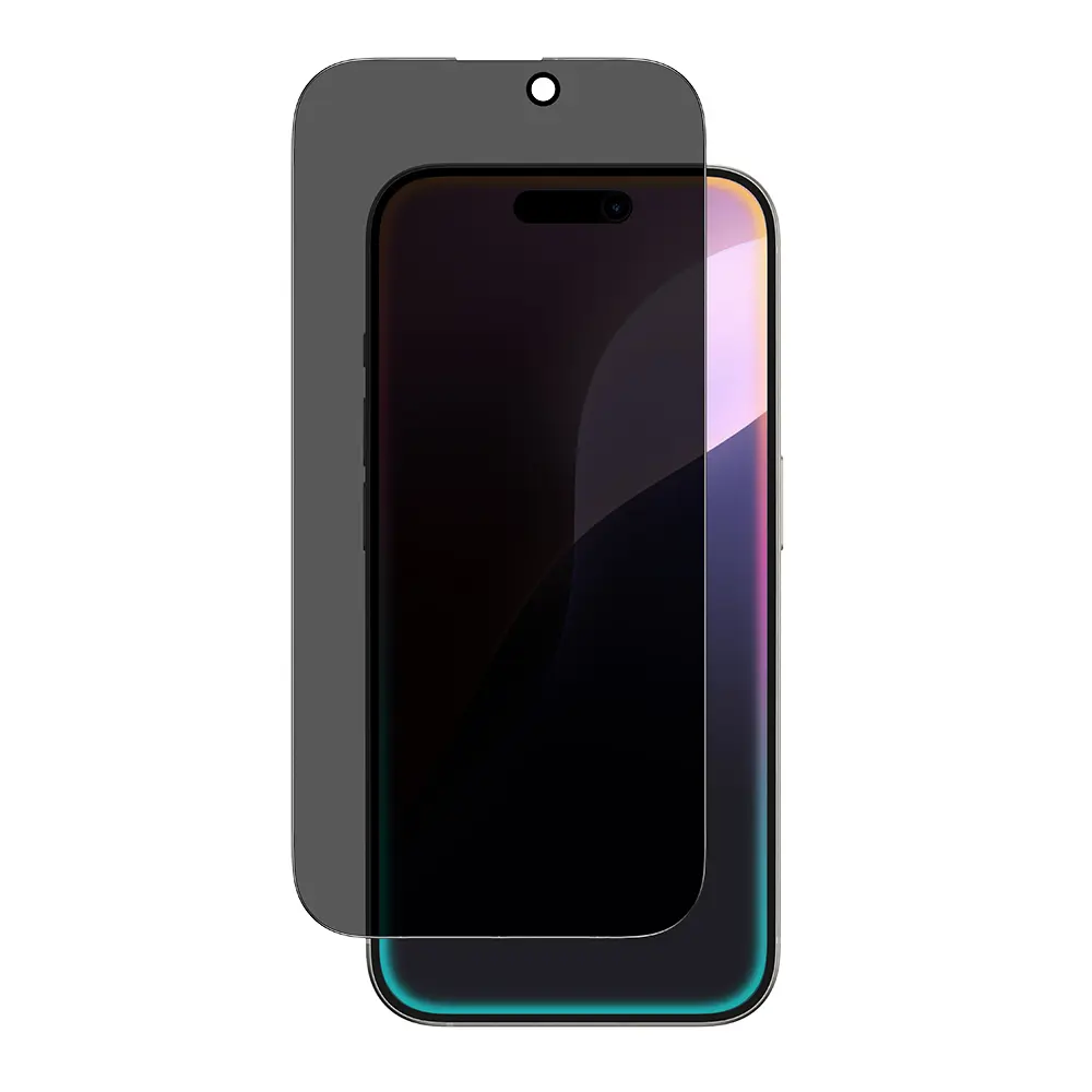 iPhone 16 Pro Gizlilik Filtreli Temperli Cam Ekran Koruyucu - Amazingthing Radix Privacy