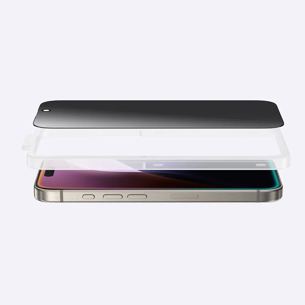 iPhone 16 Pro Gizlilik Filtreli Temperli Cam Ekran Koruyucu - Amazingthing Radix Privacy