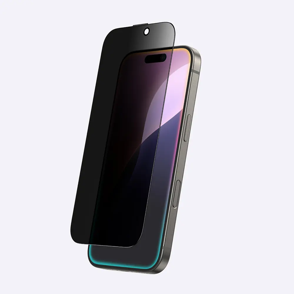 iPhone 16 Pro Gizlilik Filtreli Temperli Cam Ekran Koruyucu - Amazingthing Titan Privacy
