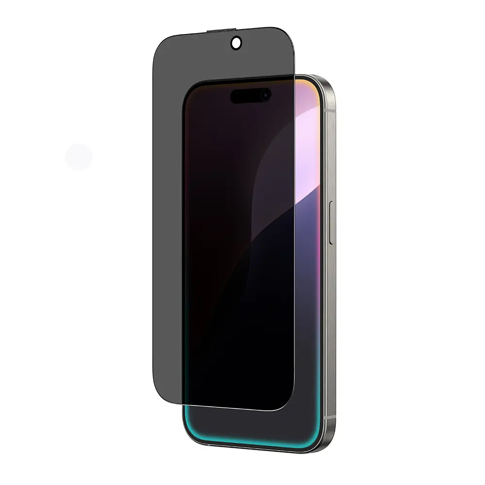 iPhone 16 Pro Gizlilik Filtreli Temperli Cam Ekran Koruyucu - Amazingthing Titan Privacy