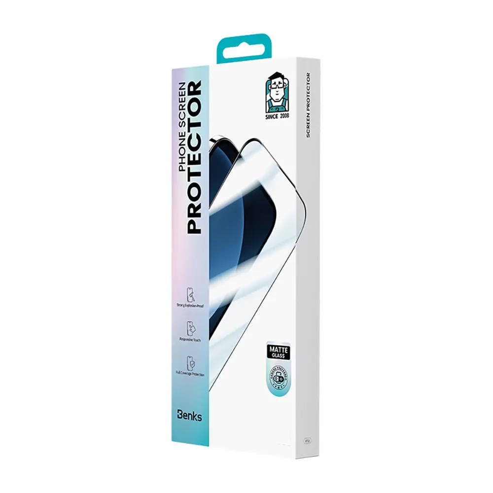 iPhone 16 Pro Mat Oyun Ekran Koruyucu - Benks JoyTouch 0.3 mm