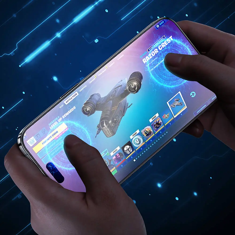 iPhone 16 Pro Mat Oyun Ekran Koruyucu + Uygulama Aparatı - Benks JoyTouch