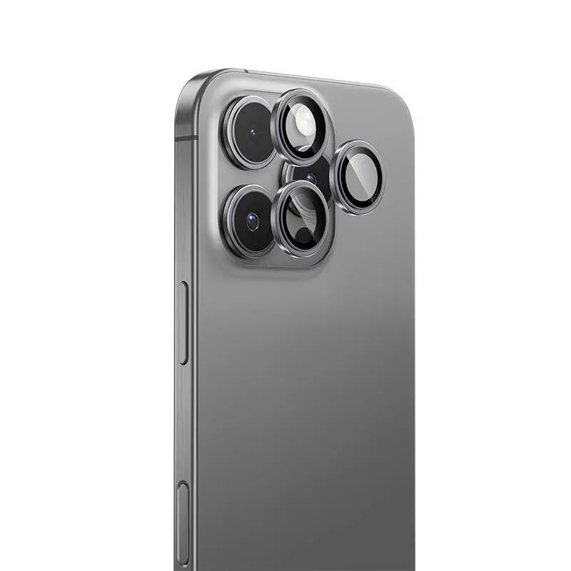 iPhone 16 Pro Parlama Önleyici Metal Kamera Lens Koruyucu - Benks Glass Warrior
