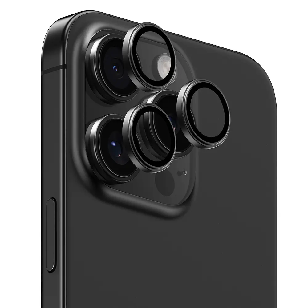 iPhone 16 Pro Parlama Önleyici Metal Kamera Lens Koruyucu - Benks Glass Warrior