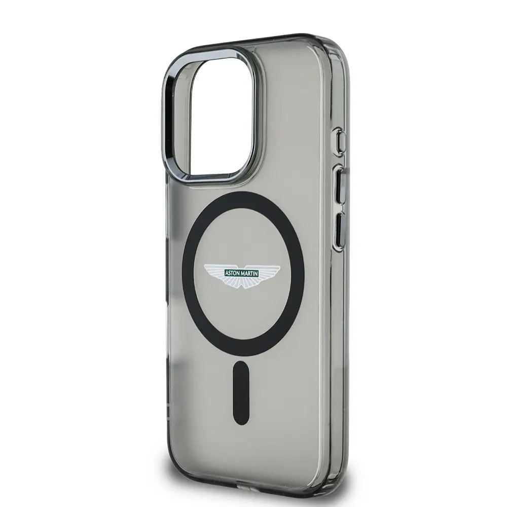 iPhone 16 Pro MagSafe Uyumlu Kılıf - Aston Martin Lisanslı Buzlu Kapak