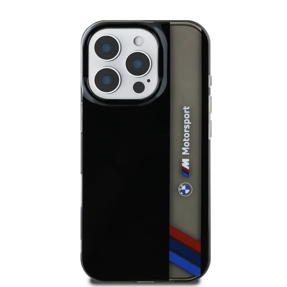iPhone 16 Pro Lisanslı BMW M Logolu Motorsport Kılıf - Siyah