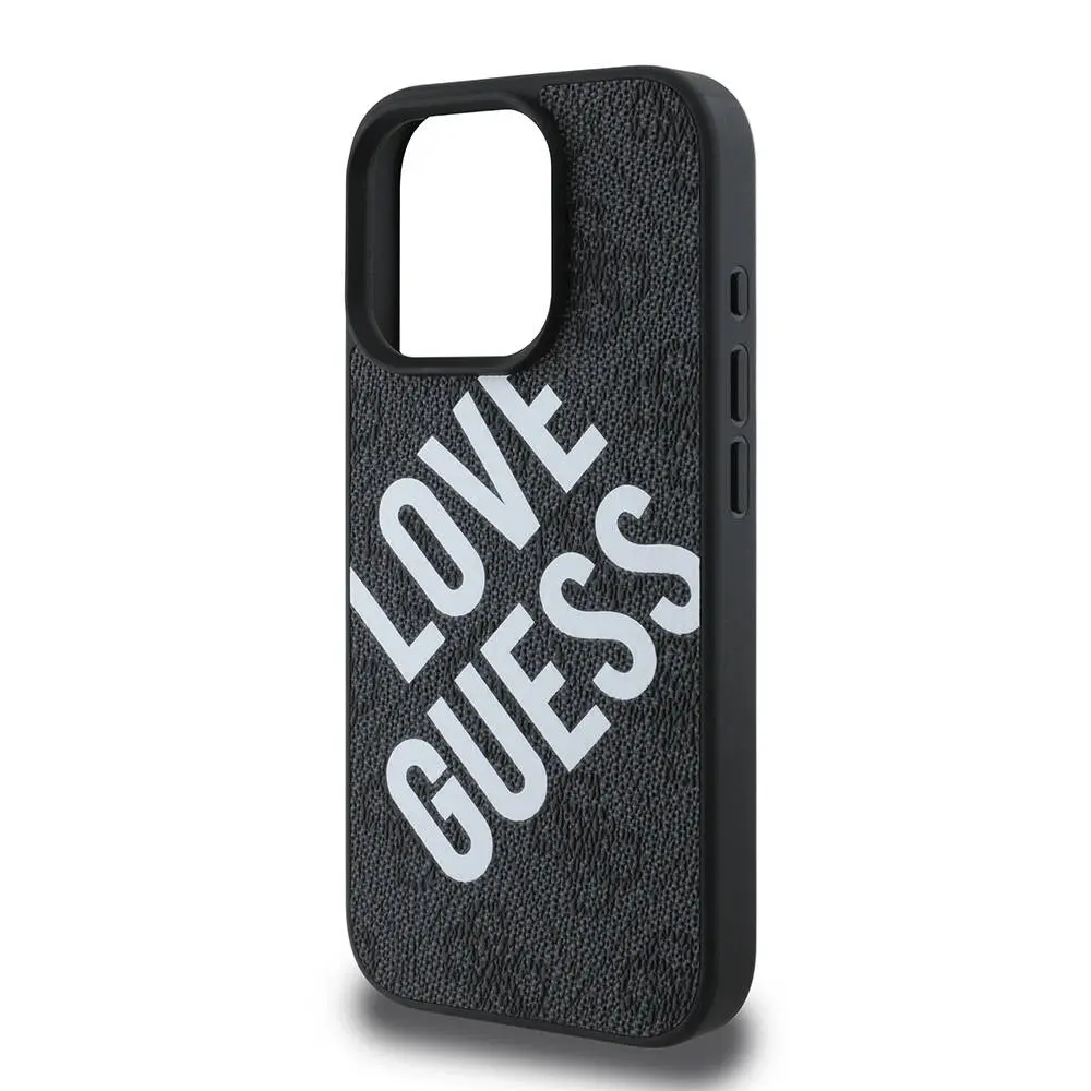 iPhone 16 Pro Kılıf, Kabartmalı Guess Logolu - Guess Big Love
