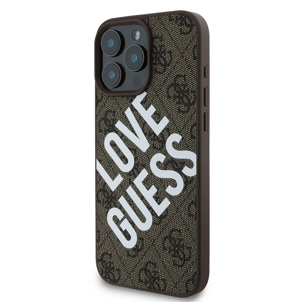iPhone 16 Pro Kılıf, Kabartmalı Guess Logolu - Guess Big Love