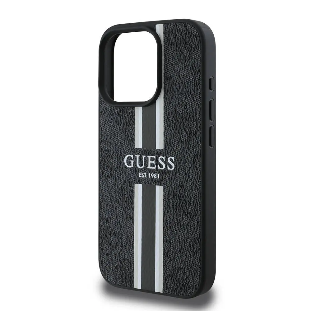 iPhone 16 Pro MagSafe Uyumlu 4G Şerit Tasarımlı Kılıf - Guess