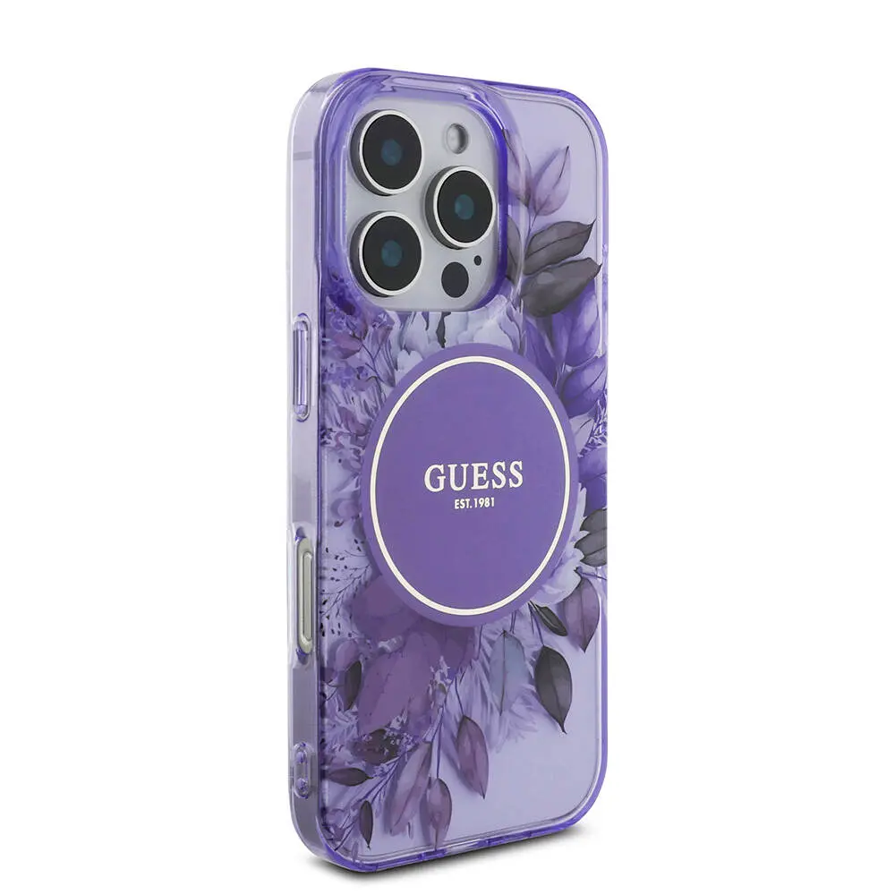 iPhone 16 Pro MagSafe Uyumlu IML Baskılı Kılıf - Guess İnci Bileklikli