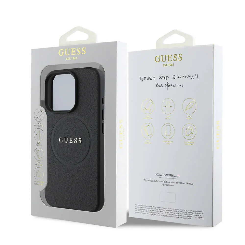 iPhone 16 Pro MagSafe Uyumlu Lisanslı Kılıf - Guess Grained