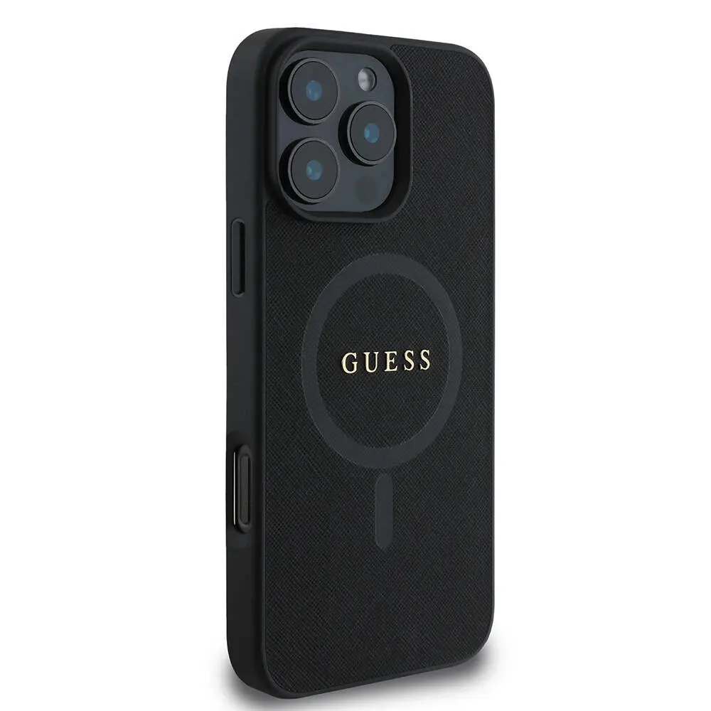 iPhone 16 Pro MagSafe Uyumlu Saffiano Kılıf - Guess Classic