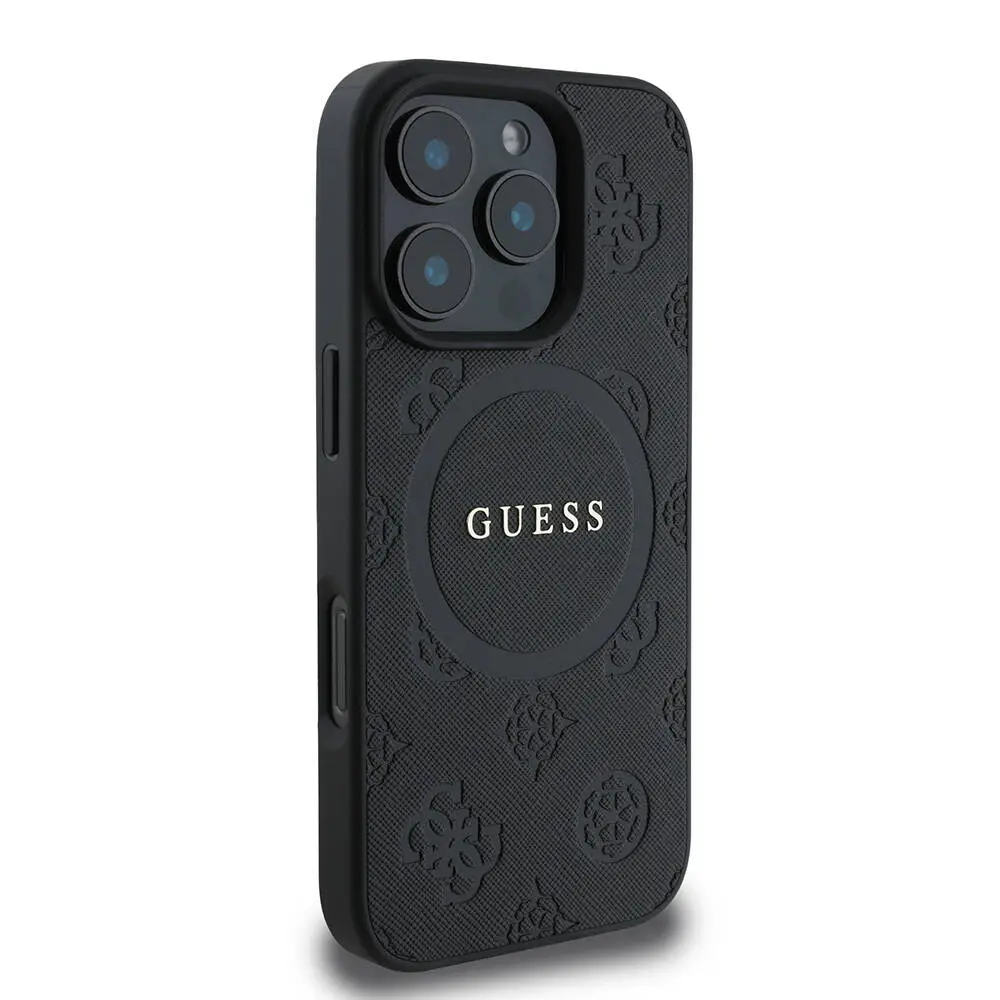 iPhone 16 Pro MagSafe Uyumlu Kılıf - Guess Saffiano Peony