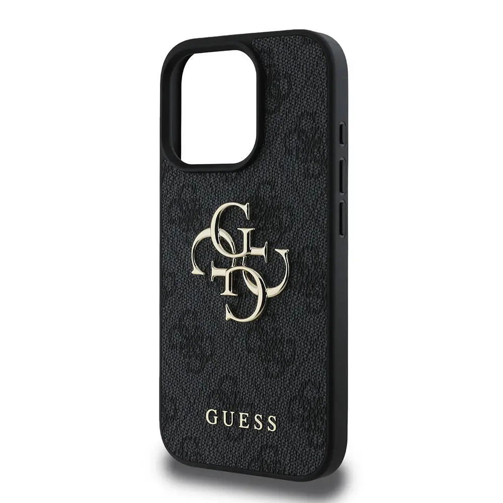 iPhone 16 Pro PU Deri 4G Desenli Kılıf - Guess Lisanslı
