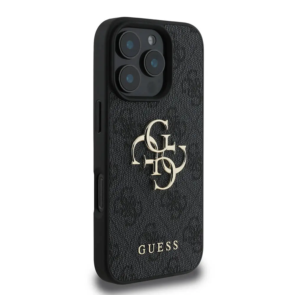 iPhone 16 Pro PU Deri 4G Desenli Kılıf - Guess Lisanslı