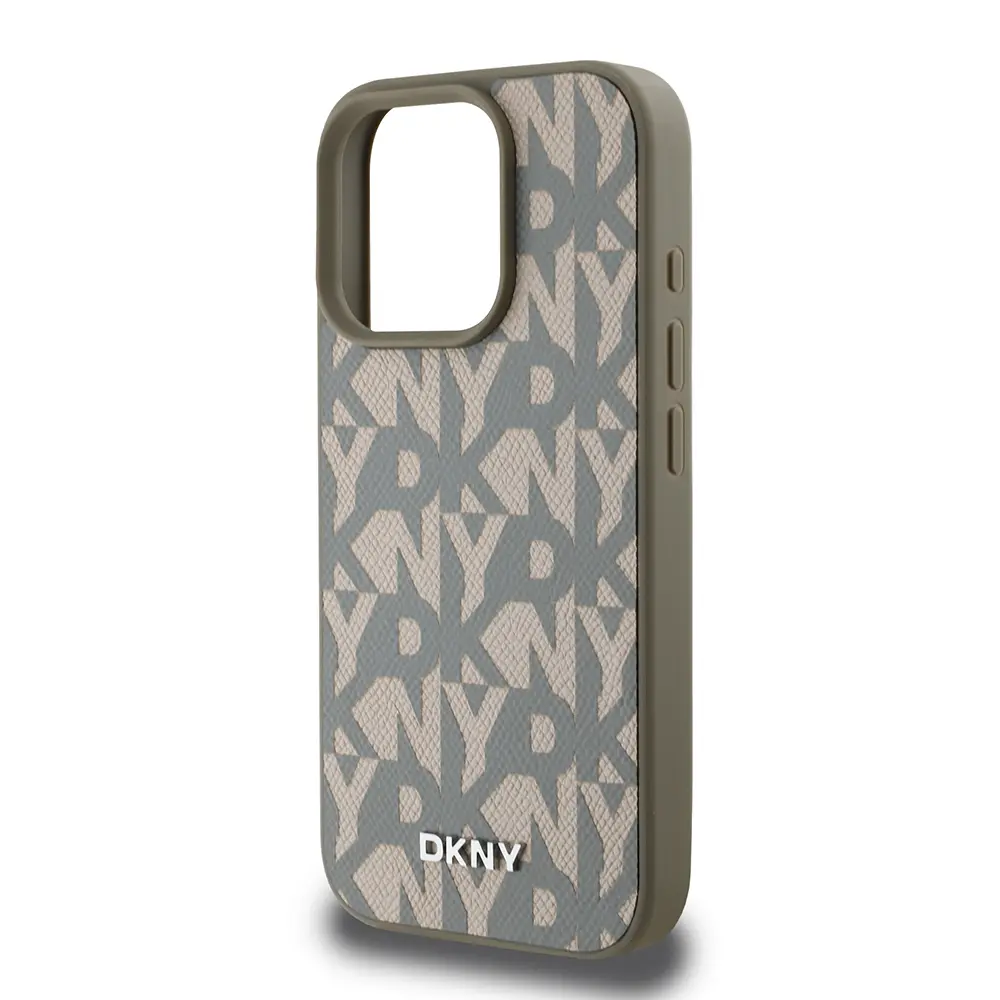 iPhone 16 Pro MagSafe Uyumlu 3D Grid Desenli Kılıf - DKNY Lisanslı