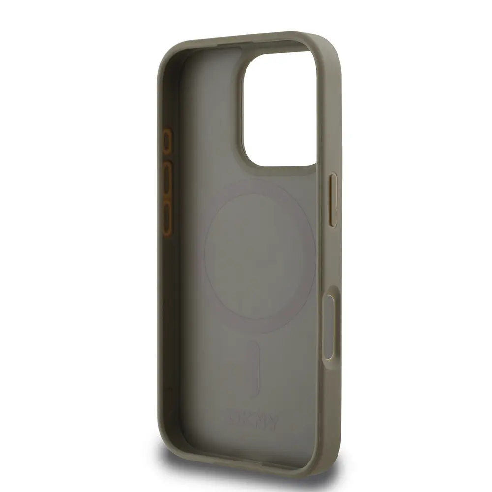 iPhone 16 Pro MagSafe Uyumlu 3D Grid Desenli Kılıf - DKNY Lisanslı