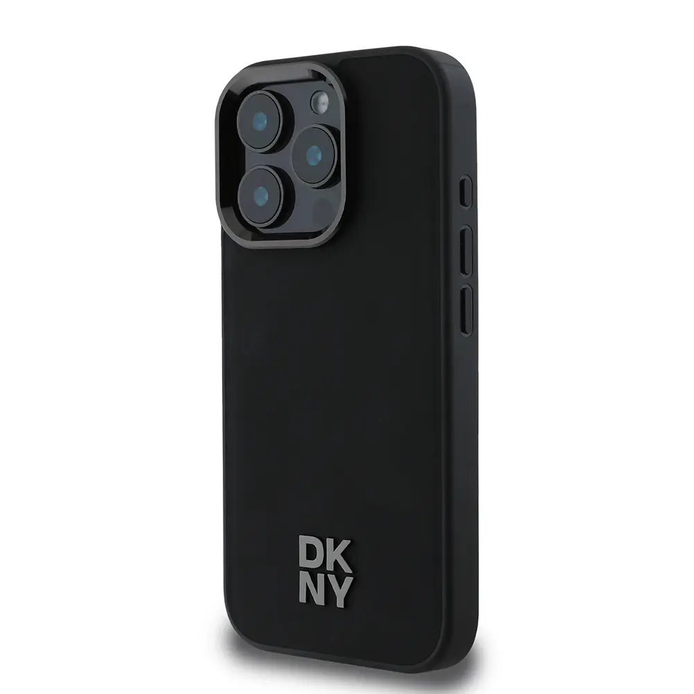 iPhone 16 Pro MagSafe Uyumlu PU Deri Kılıf - DKNY Plain