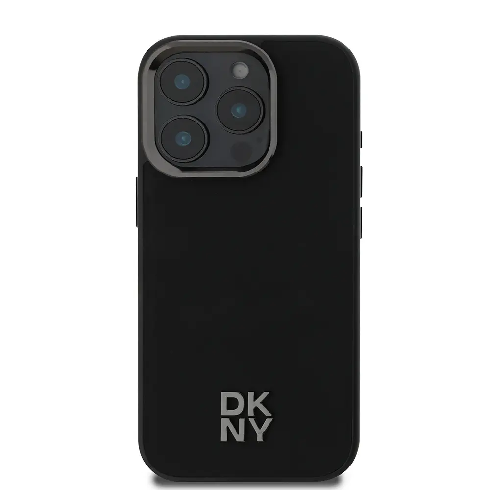 iPhone 16 Pro MagSafe Uyumlu PU Deri Kılıf - DKNY Plain