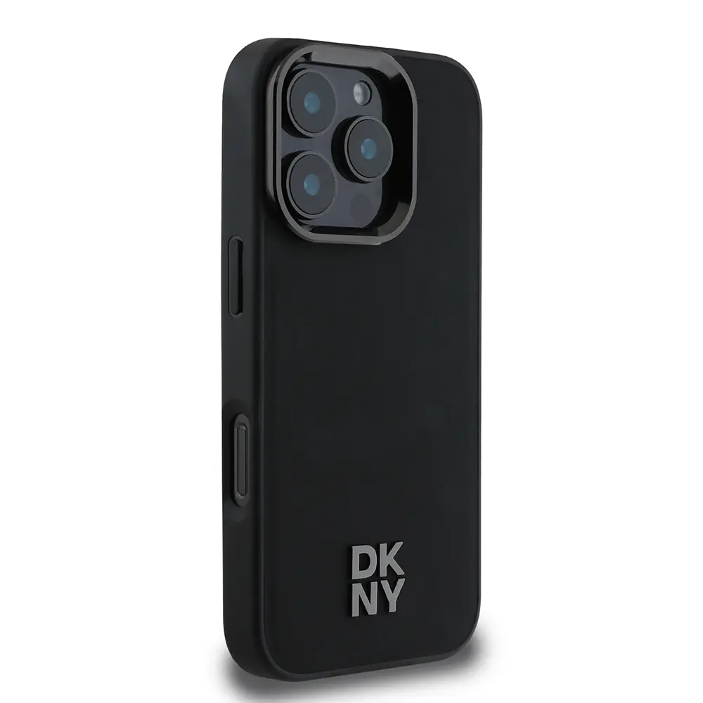 iPhone 16 Pro MagSafe Uyumlu PU Deri Kılıf - DKNY Plain