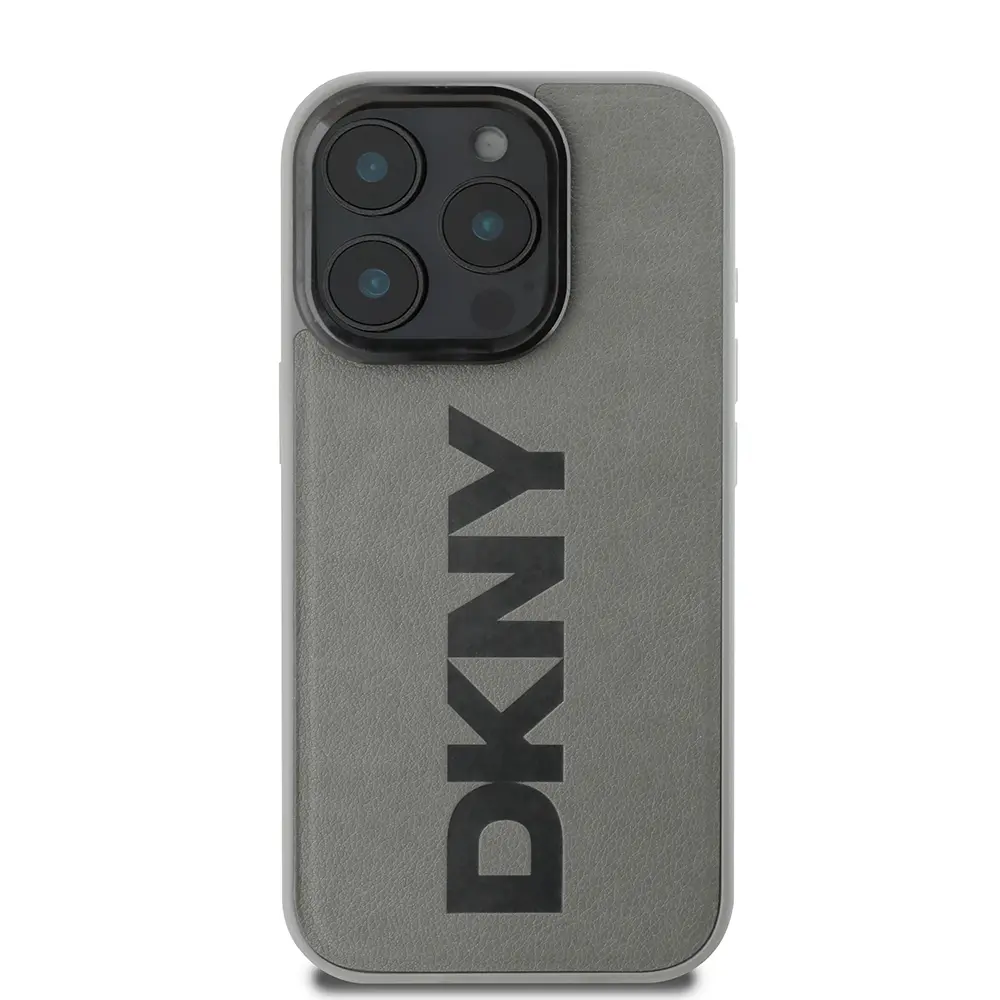 iPhone 16 Pro MagSafe Uyumlu PU Deri Kılıf - DKNY Plain