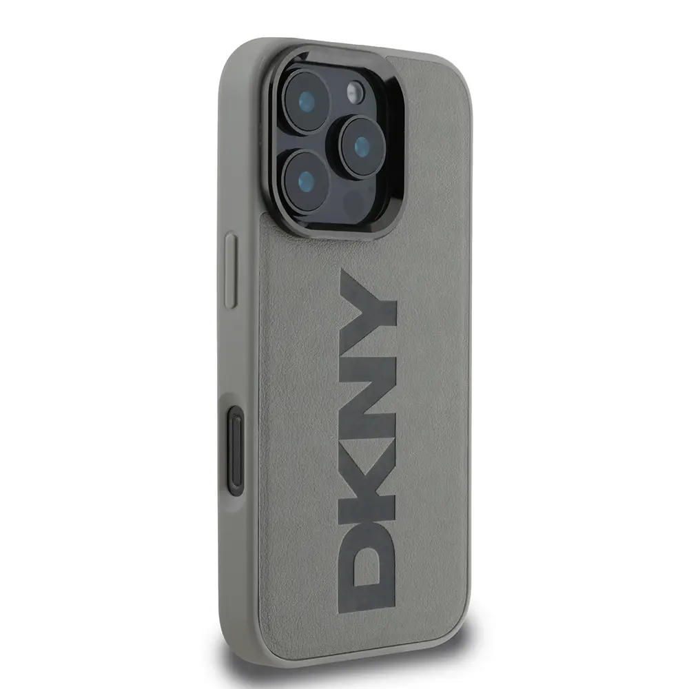 iPhone 16 Pro MagSafe Uyumlu PU Deri Kılıf - DKNY Plain