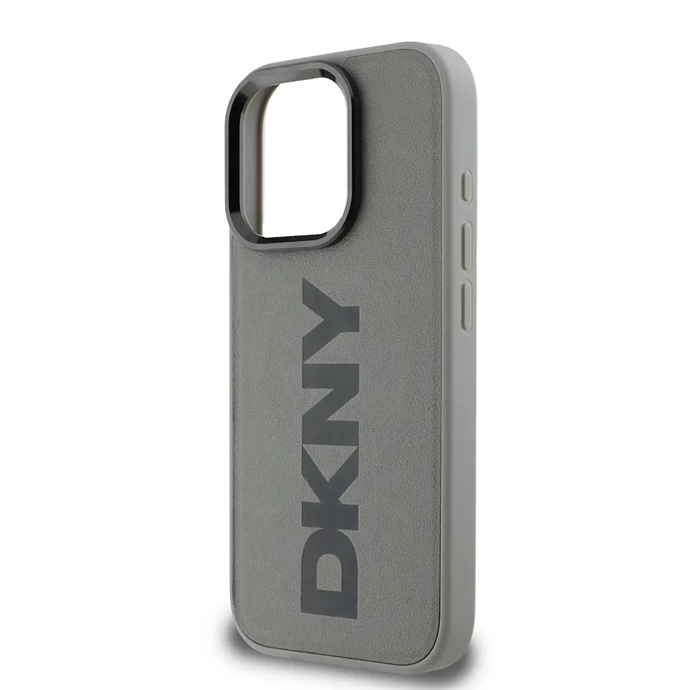 iPhone 16 Pro MagSafe Uyumlu PU Deri Kılıf - DKNY Plain