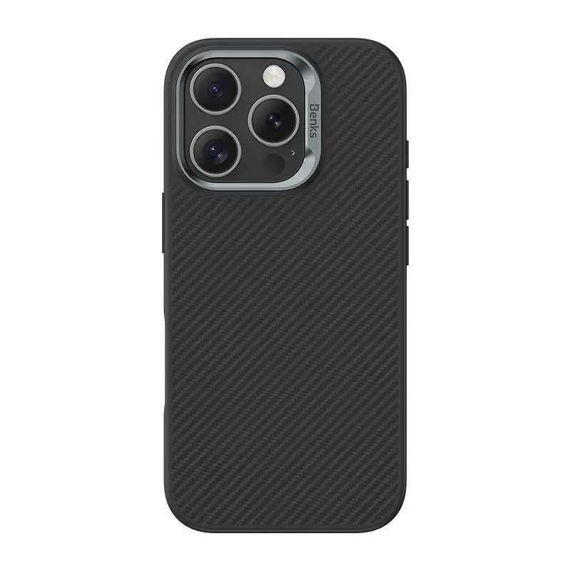 iPhone 16 Pro MagSafe Uyumlu Kevlar Kılıf - Benks Hybrid ArmorPro 600D