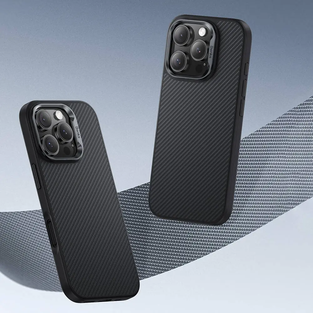 iPhone 16 Pro MagSafe Uyumlu Kevlar Kılıf - Benks Hybrid ArmorPro 600D