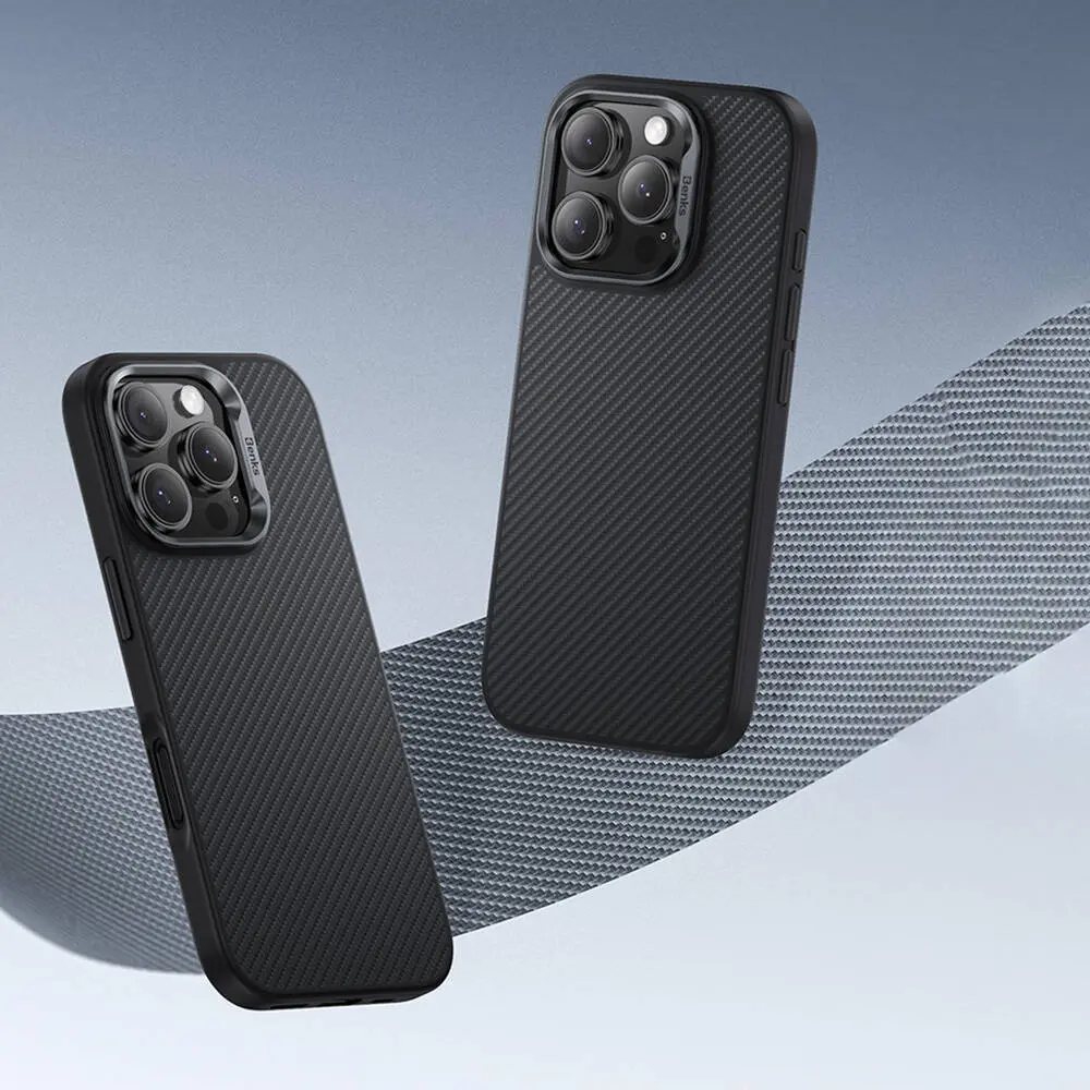 iPhone 16 Pro MagSafe Uyumlu Kevlar Kılıf - Benks Hybrid ArmorPro 600D
