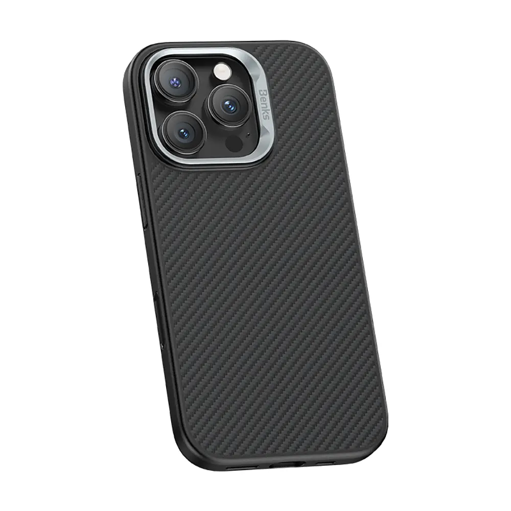 iPhone 16 Pro MagSafe Uyumlu Kevlar Kılıf - Benks Hybrid ArmorPro 600D