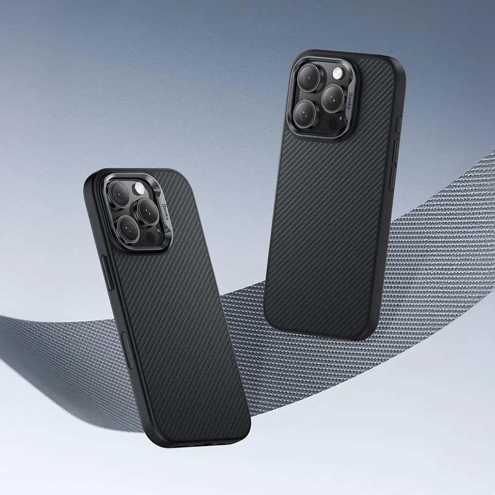 iPhone 16 Pro MagSafe Uyumlu Kevlar Kılıf - Benks Hybrid ArmorPro 600D