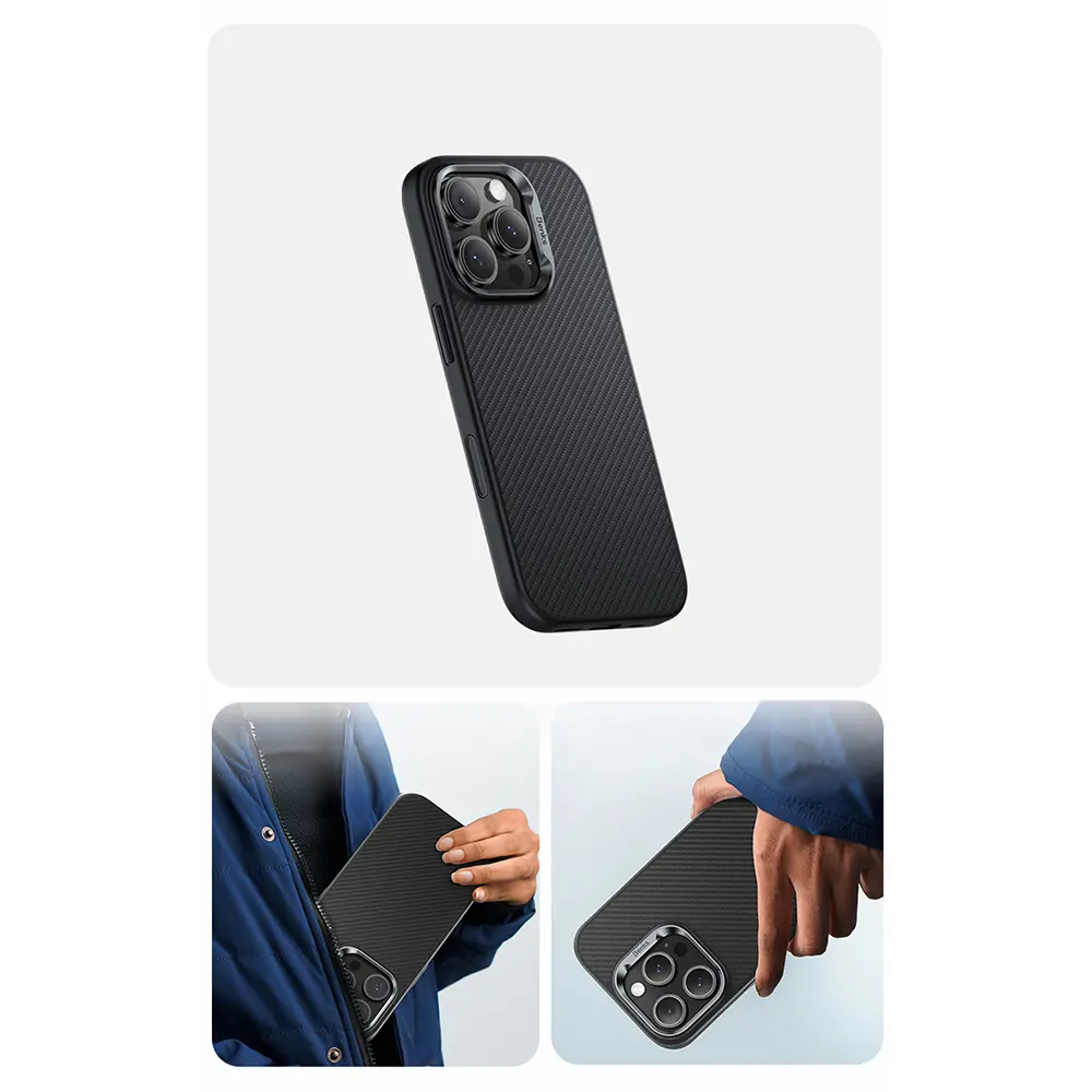 iPhone 16 Pro MagSafe Uyumlu Kevlar Kılıf - Benks Hybrid ArmorPro 600D