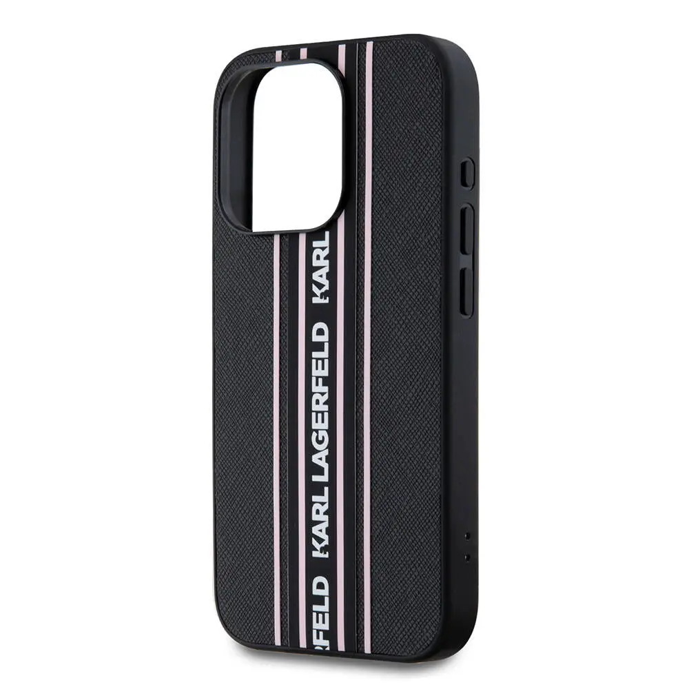 iPhone 16 Pro Askılı Saffiano Kılıf - Karl Lagerfeld Athleisure