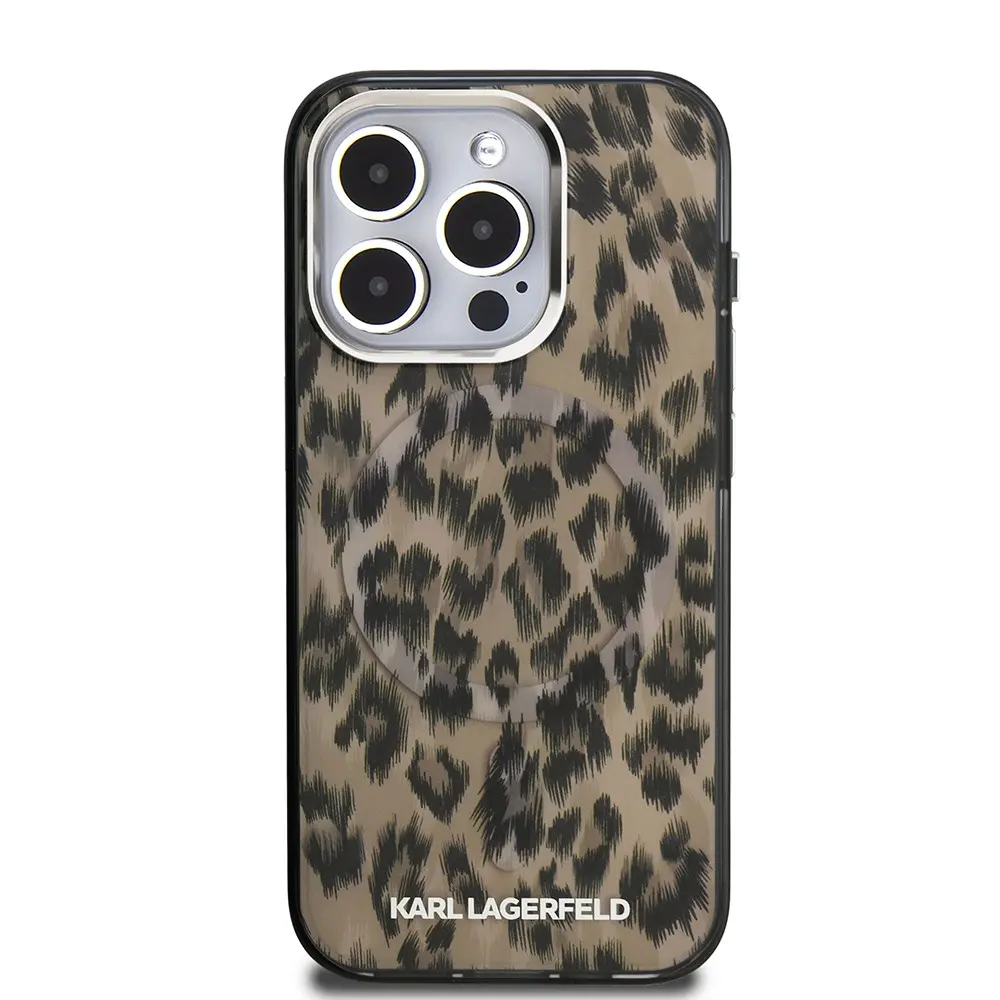 iPhone 16 Pro Lisanslı Leopar Baskılı Kılıf - Karl Lagerfeld