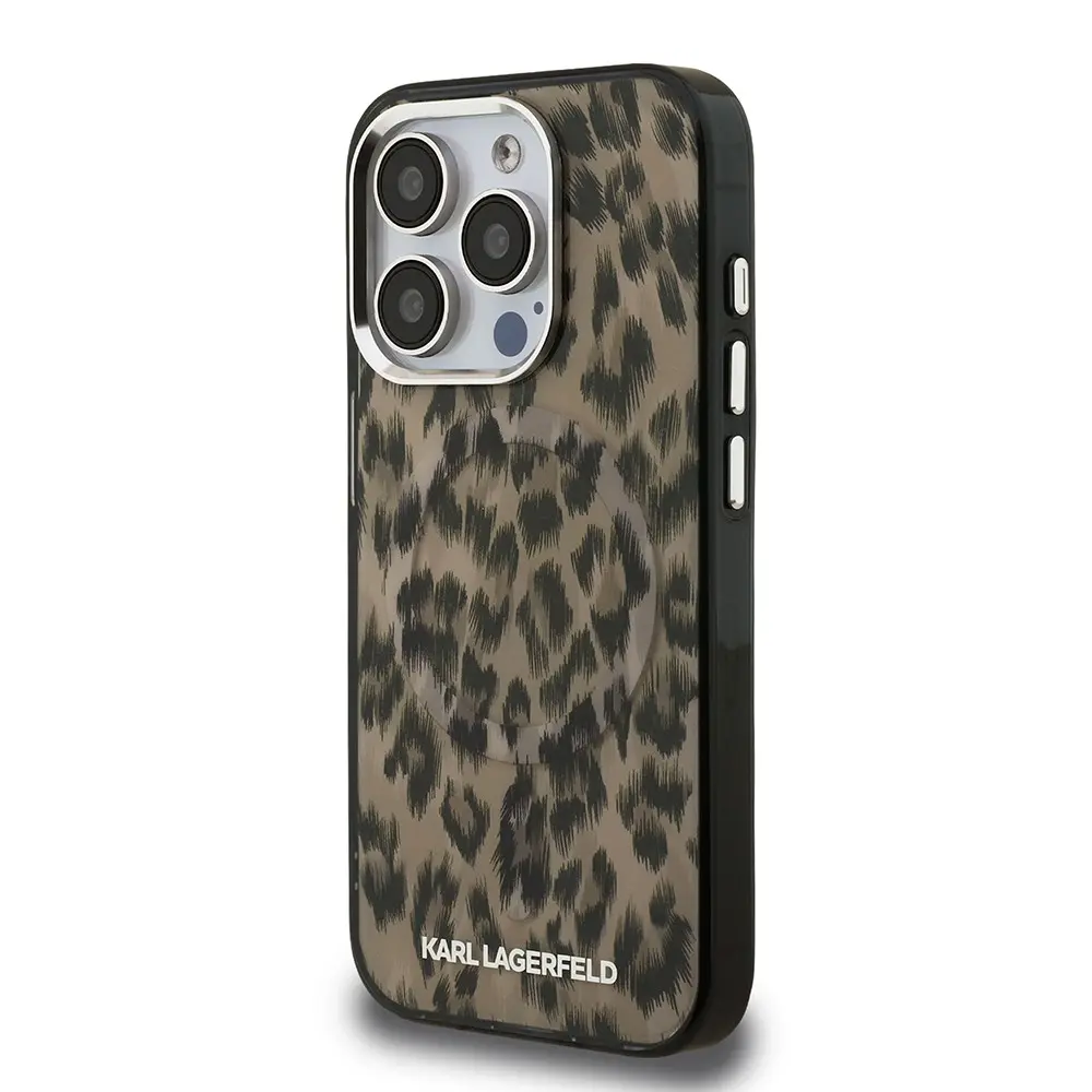 iPhone 16 Pro Lisanslı Leopar Baskılı Kılıf - Karl Lagerfeld