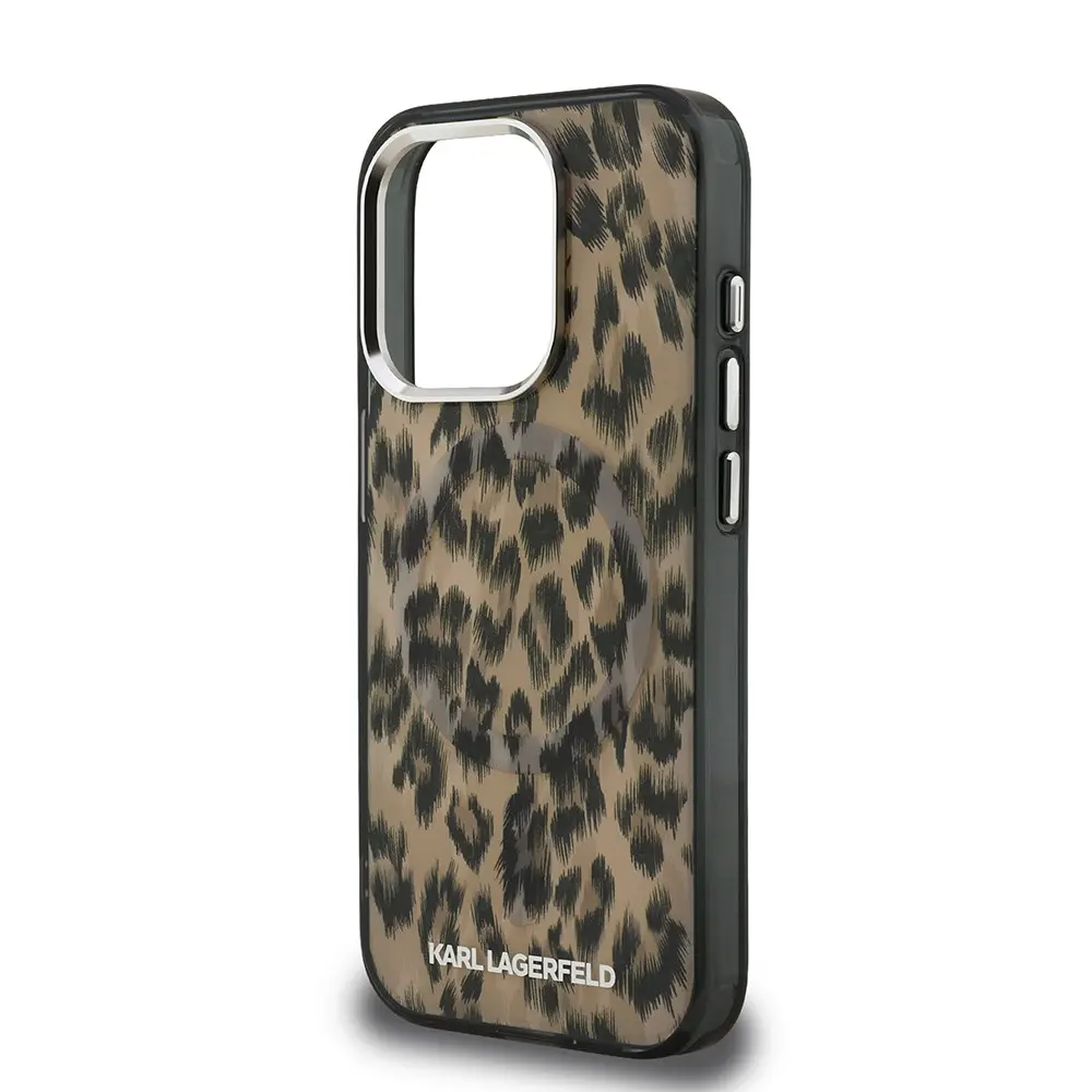 iPhone 16 Pro Lisanslı Leopar Baskılı Kılıf - Karl Lagerfeld