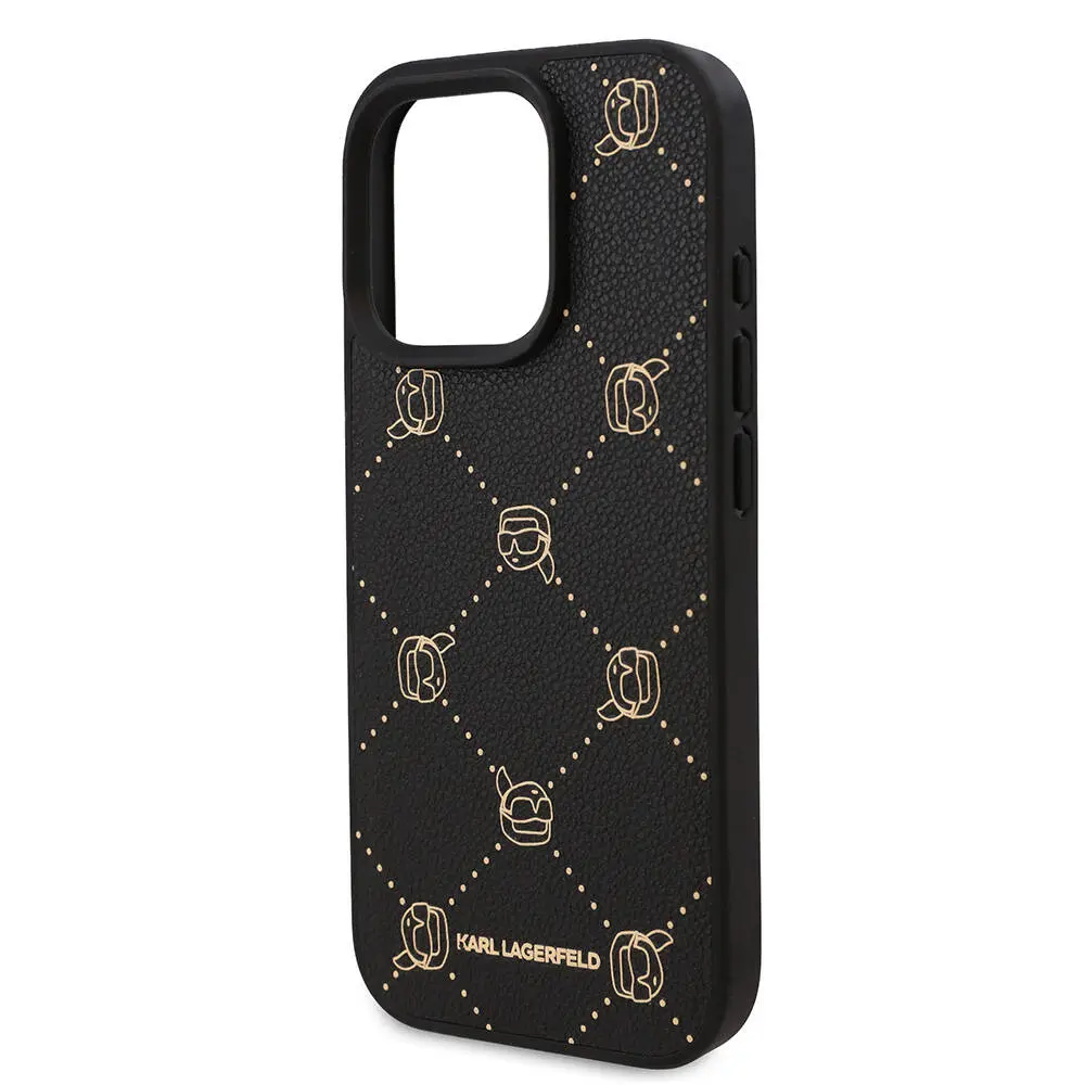 iPhone 16 Pro MagSafe Uyumlu PU Deri Kılıf - Karl Lagerfeld K.Heads