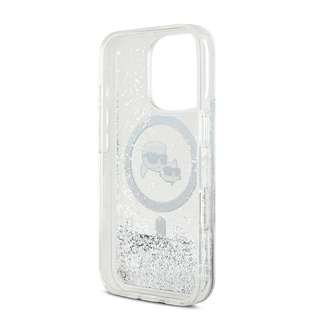 iPhone 16 Pro MagSafe Uyumlu Şeffaf Kılıf - Karl Lagerfeld KC Heads
